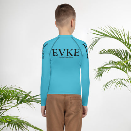 EVKE Blue Kids Long Sleeve Compression