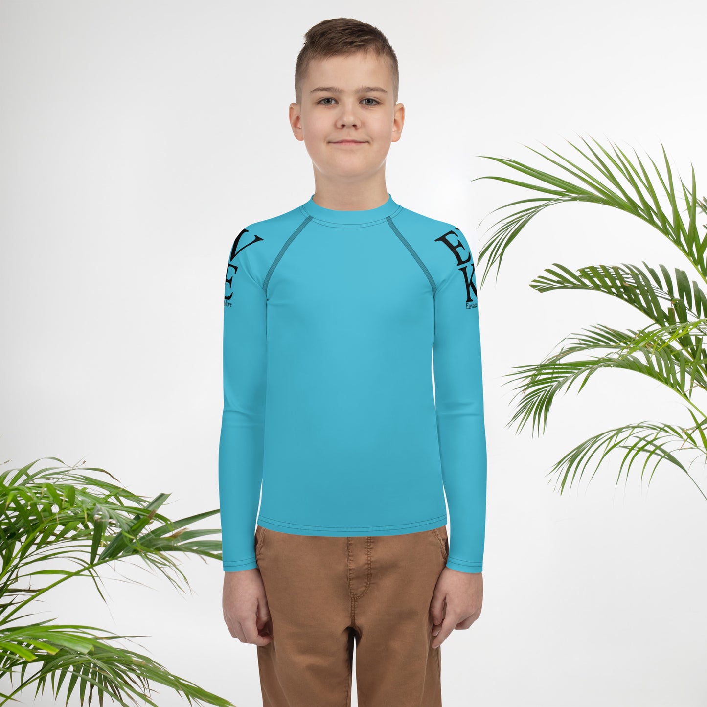 EVKE Blue Kids Long Sleeve Compression