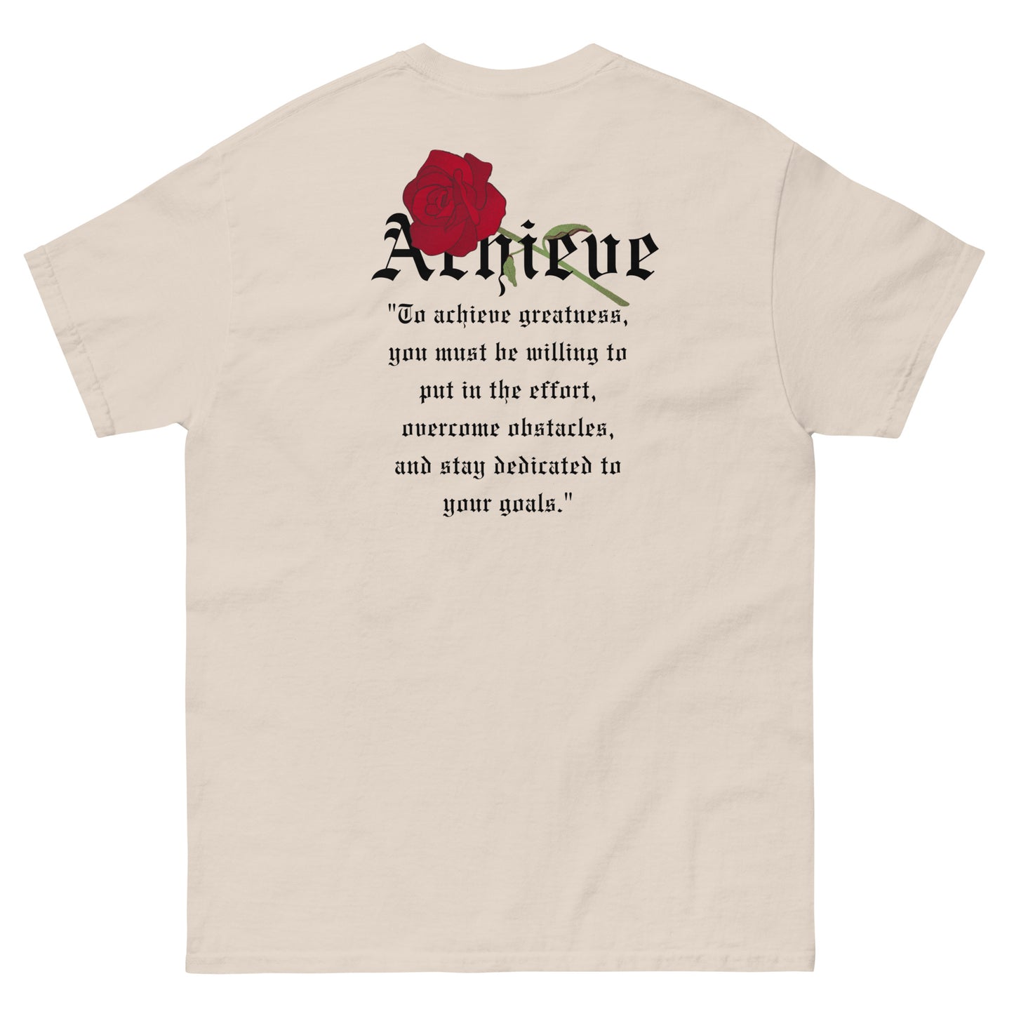 Achieve EVKE Mens Tee (Black Letters)